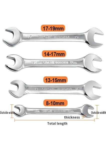 12X14 1 Adet Açık Uçlu Anahtar Aracı 5.5 9 10 11 12 13 16MM Kombinasyon Anahtarı Altıgen Anahtar Anahtarı Altıgen Somun Çift Kafa Açma Anahtarları (Yurt Dışından)