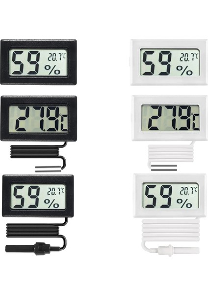 T-Black Mini Dijital LCD Kapalı Uygun Sıcaklık Sensörü Nem Ölçer Termometre Higrometre Ölçer (Yurt Dışından) fiyatları