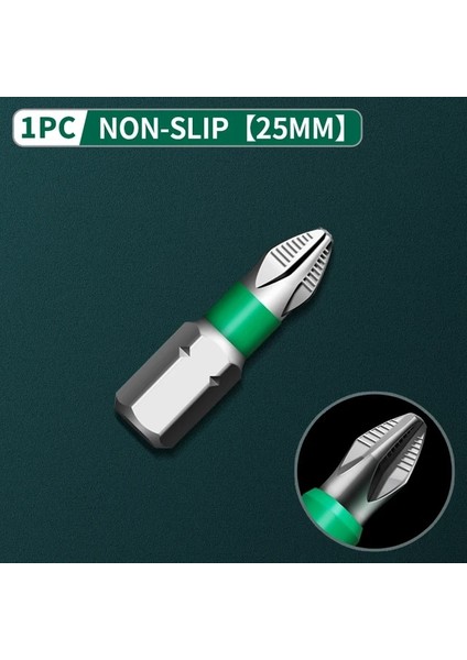 25MM Yeşil Kaymaz Manyetik Toplu Kafa Çapraz Yüksek Sertlik El Matkap Ucu Vida Elektrikli Tornavida Seti 25 50 65 70 90 150MM Ph2 (Yurt Dışından)