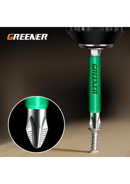25MM Yeşil Kaymaz Manyetik Toplu Kafa Çapraz Yüksek Sertlik El Matkap Ucu Vida Elektrikli Tornavida Seti 25 50 65 70 90 150MM Ph2 (Yurt Dışından) fiyatları