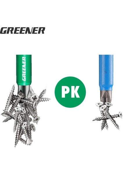 25MM Yeşil Kaymaz Manyetik Toplu Kafa Çapraz Yüksek Sertlik El Matkap Ucu Vida Elektrikli Tornavida Seti 25 50 65 70 90 150MM Ph2 (Yurt Dışından) fırsatları