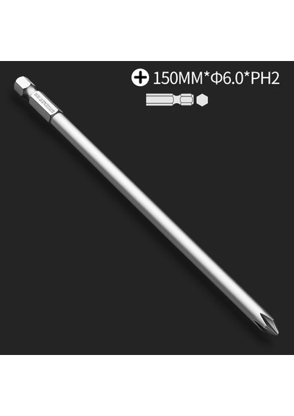 150MM 6.0 Ph2 Yeşil 150MM200MM Hex Shank Çapraz Kafa Tornavida Uçları Elektrikli Sürücü El Aletleri Manyetik Tornavida Matkap Ucu (Yurt Dışından)