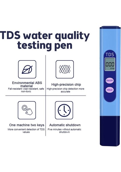 Tip 6 Tds/ec/sıcaklık Ölçer Dijital Su Test Cihazı Dijital 0.0-14.0 Ph Ölçer Test Cihazı 0-9990PPM Tdsec LCD Su Saflığı Ppm Akvaryum Filtresi (Yurt Dışından)