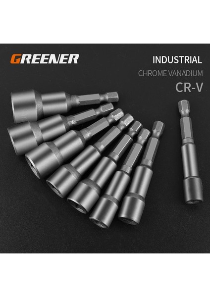 10MM x 80 Daha Yeşil Bir Adet 80MM Uzunluk Ekstra Derin Cıvata Somun Sürücü Bit 6.35MM Hex Shank Anahtarı Soket Tornavida Güç Aracı Için (Yurt Dışından)