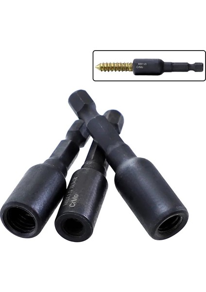 Wlw-M6 M6 M8 M10 Cr-Mo Kendinden Kılavuzlu Soket Adaptör Seti Somun Veya Askı Cıvatası Için Elektrikli Matkap Aracı Soket Kilit Vida Dişi Soketler (Yurt Dışından) indirimleri