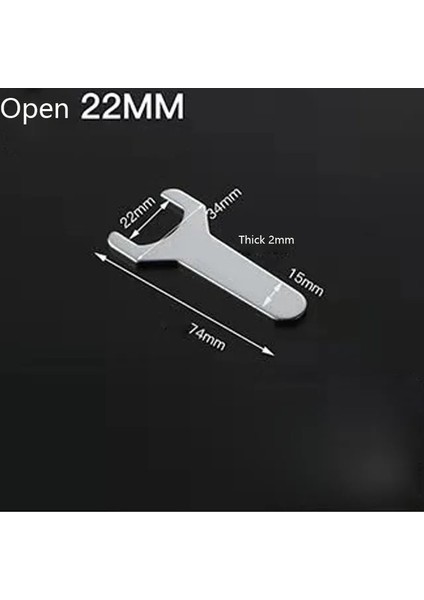 22MM Açık 1 Adet Süper Ince Tek Kafa Açık Uçlu Anahtar Seti 6-24MM Nozullar Tek Kafa Yüksek Karbonlu Çelik Tabaka Manuel Anahtar Onarım Aracı (Yurt Dışından)