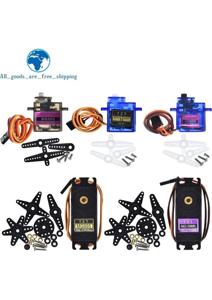 SG90 360 Derece SG90 SG02R MG90S MG995 MG996 Servo Metal Dişli Model Helikopter Tekne Arduino Uno Dıy Mekanik Kol MG946R MG945R MG996R (Yurt Dışından)