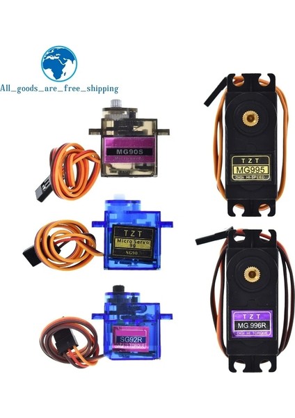 SG90 360 Derece SG90 SG02R MG90S MG995 MG996 Servo Metal Dişli Model Helikopter Tekne Arduino Uno Dıy Mekanik Kol MG946R MG945R MG996R (Yurt Dışından)