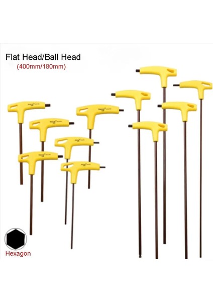 H2.5-1 Adet 1 Adet T-Kolu Altıgen Anahtar Anahtarı 400MM Düz/top Kafalı Altıgen Soket Tornavida Evrensel Çift Uçlu Anahtar Allen Vidalar Araçları (Yurt Dışından) fiyatları