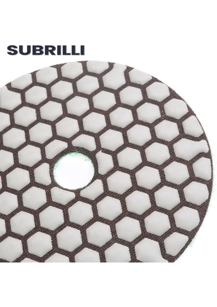 Grit 400 1 Adet 4 Inç Subrıllı 4"/100MM Elmas Parlatma Pedi Kuru Kullanım Keskin Esnek Zımpara Diski Reçine Bond Granit Mermer Taş Taşlama Aşındırıcı (Yurt Dışından)