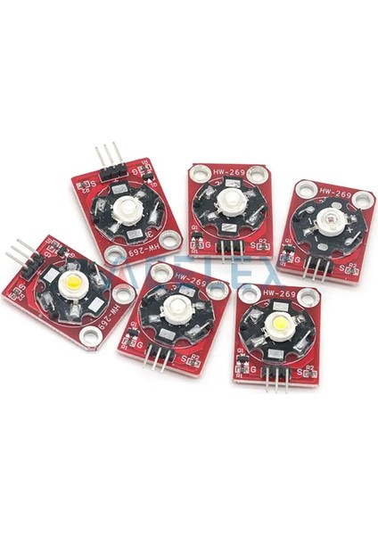 Kırmızı 3W Yüksek Güçlü LED Modülü Mavi/yeşil/mor/kırmızı/beyaz/sarı Arduino STM32 Avr Için Pcb Şasi ile LED (Yurt Dışından)