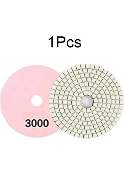 2000 Grit Elmas Parlatma Pedleri 4 Inç Islak/kuru Granit Beton Mermer Cam Taş Zımpara Kanca Döngü Parlatma Taşlama Için Destekli (Yurt Dışından)