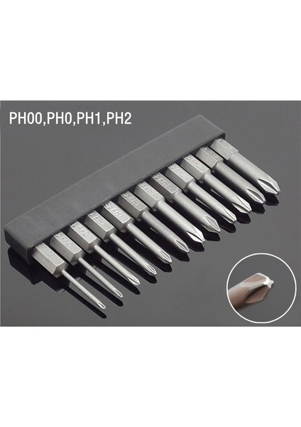 I-Ph2-6 Adet Hex Shank Çapraz Kafa Tornavida Uçları Phillips Elektrikli Sürücü El Aletleri Manyetik Tornavida Matkap Ucu Seti S2 PH00 Ph1 Ph2 (Yurt Dışından) fiyatları
