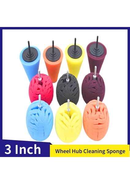 M10 Turuncu 1 Adet M10 Matkap Parlatma Pedleri Tekerlek Hub Koni Temizleme Süngeri Parlatma ve Ağda Topu Otomotiv Parlatıcı Araba Bakım Güzellik (Yurt Dışından) modelleri