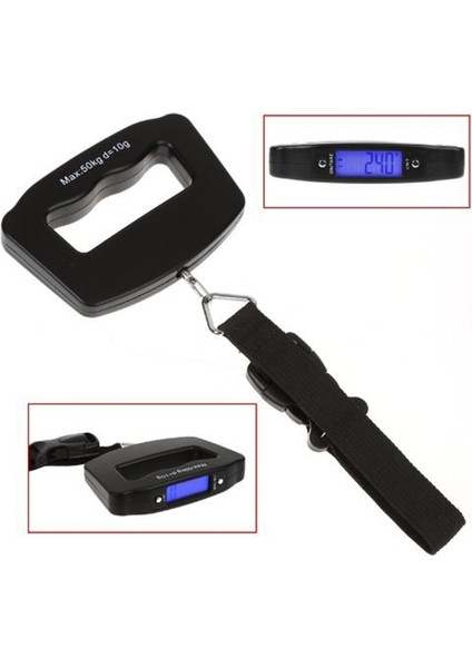 Bagaj Ölçeği 50KG/10G Taşınabilir Bagaj Ölçeği Dijital Elektronik Balık Oltası Asılı Terazi El Düzenlenen Ağırlık Denge Aracı Arkadan Aydınlatmalı (Yurt Dışından) indirimleri