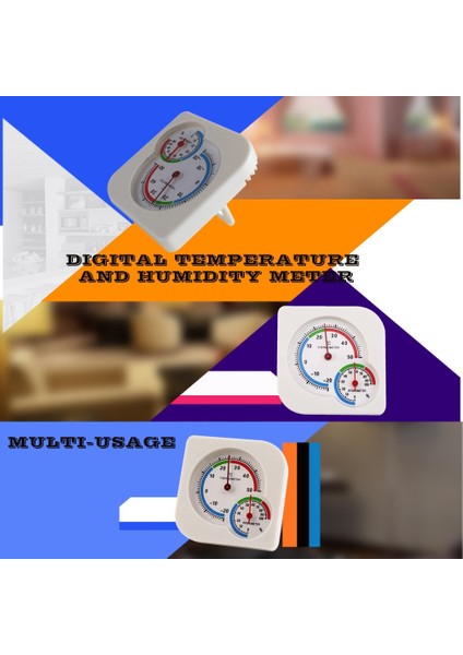 Beyaz Kapalı Dış Mekan 2 In 1 Mıni Islak Higrometre Nem Termometre Sıcaklık Ölçer Mekanik Klasik Ev Kullanımı Iç Mekan Dış Mekan (Yurt Dışından) indirimleri
