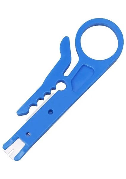1 Adet Mavi Kablo Sıyırma Tel Kesici Sıkma Aracı Çok Striptizci Bıçak Crimper Pense Mini Taşınabilir Decrustation Tel Kesici Onarım Aracı (Yurt Dışından)
