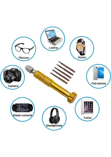 Kırmızı El Aletleri 5in1 Tornavida Seti Mini Tornavida Tamir Kiti Manyetik Minik Hassas Tornavida Seti Elektronik Cep Telefonu Için (Yurt Dışından)
