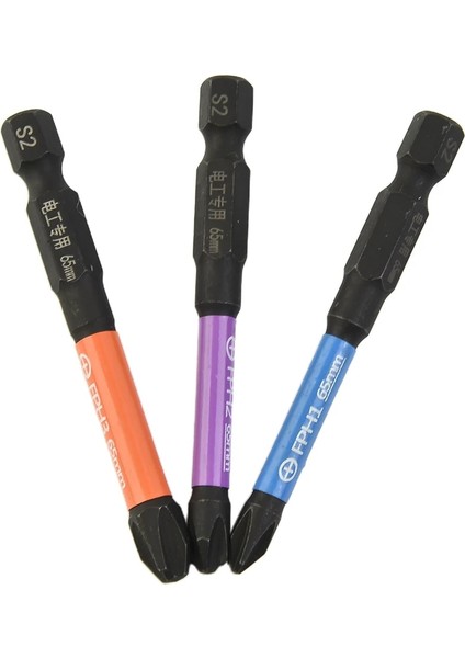 2 Adet 3 Adet 65/110MM Manyetik Özel Oluklu Çapraz Tornavida Bit Toplu Kafa Somun Sürücüleri Fph1 Fph2 Fph3 Soket Anahtarı Elektrikli El Aletleri (Yurt Dışından)
