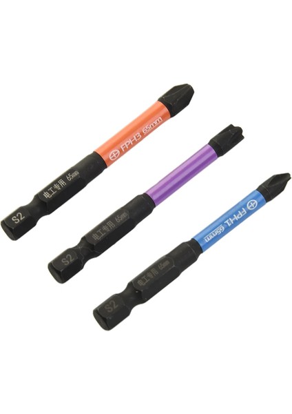 2 Adet 3 Adet 65/110MM Manyetik Özel Oluklu Çapraz Tornavida Bit Toplu Kafa Somun Sürücüleri Fph1 Fph2 Fph3 Soket Anahtarı Elektrikli El Aletleri (Yurt Dışından)