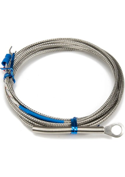 K 8mm Delik FTARR01 K E Tipi 2m Metal Ekranlama Kablosu 5mm 6mm 8mm 14MM Çaplı Delik Halka Başlı Termokupl Sıcaklık Sensörü (Yurt Dışından) fiyatları
