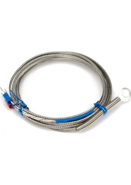 K 8mm Delik FTARR01 K E Tipi 2m Metal Ekranlama Kablosu 5mm 6mm 8mm 14MM Çaplı Delik Halka Başlı Termokupl Sıcaklık Sensörü (Yurt Dışından) modelleri
