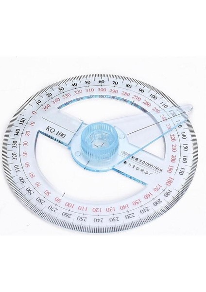 Beyaz 1 Adet Taşınabilir Tüm Dairesel 10CM Plastik 360 Derece Işaretçi Iletki Cetvel Açı Bulucu Salıncak Kolu Okul Ofis Malzemeleri (Yurt Dışından)