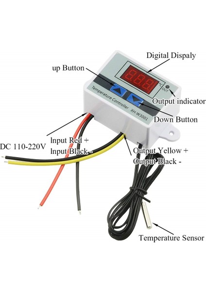 W3002 Ac 220V XH-W3001 Dijital Sıcaklık Kontrol Cihazı 12V 24V 110V 220V Inkübatör Soğutma Isıtma Termostat Anahtarı Termoregülatör Sensörü (Yurt Dışından) modelleri