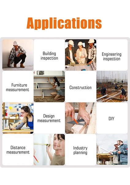 20 M Bina Ölçme Mesafe Marangoz Ölçüm Metre Fiberglas Mezura Metrik Ölçüm Metre Mezura Aracı (Yurt Dışından) fiyatları