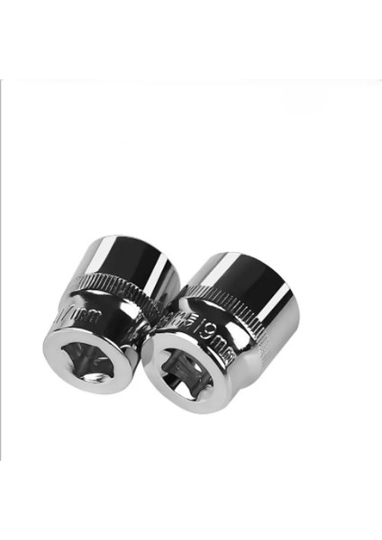 17MM-1 Adet 3/8 "sürücü Altıgen Kısa Lokma Anahtar Kafa Anti-Pas 6 Nokta Lokma Seti Adaptörü Tork Anahtarı Cırcır Somun Anahtarı Somun Sökme (Yurt Dışından)