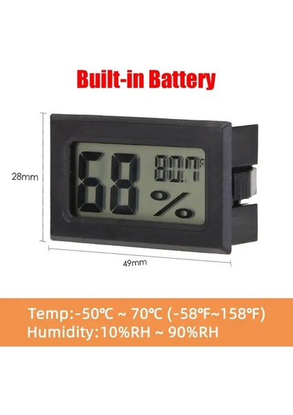 05 Mini LCD Dijital Termometre Higrometre Kapalı Oda Elektronik Sıcaklık Nem Ölçer Sensörü Ölçer Hava Istasyonu Ev Için (Yurt Dışından)
