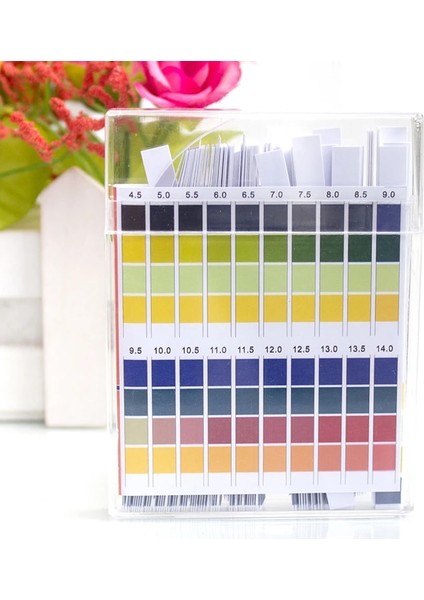 B 100 Adet Ph0-14 Test Kağıdı Laboratuvar Ev Ph Test Şeritleri Göstergesi Bilimsel Turnusol Alkali Asit Test Ph Test Ölçer (Yurt Dışından)