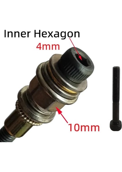 M5 Aracı-1 Çubuk Alarui M5 Perçin Somunu Tabancaları Mini Boyut L Anahtarı Matkap Perçin Karbon Çelik Sütun Somunu Allen Çekme Çubuğu Sabit Bisiklet Bardak Tutucu Aracı (Yurt Dışından)