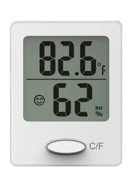Beyaz Mini Dijital Termometre Higrometre Bebek Odası Sıcaklık Nem Elektronik Metre Sensörü Ölçer Hava Istasyonu Ev Kapalı Için (Yurt Dışından)