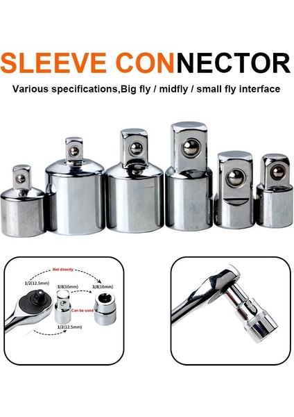 1-4 Ila 1-2 1/4" 3/8" 1/2" Cırcır Anahtarı Adaptörü Krom Vanadyum Çelik Kol Adaptörü Sürücü Soket Dönüştürücü Anahtar-Kol Bağlantısı Dönüştürücü (Yurt Dışından)