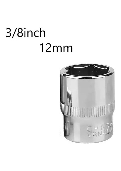 12MM 1 Adet 6-22MM 3/8 Inç Altıgen Lokma Anahtar Kafa Tuşları Lokma Anahtar Metrik Çift Uçlu Altıgenler Kol Cırcır Anahtarı Oto Tamir (Yurt Dışından)