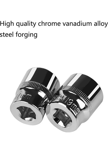 12MM 1 Adet 6-22MM 3/8 Inç Altıgen Lokma Anahtar Kafa Tuşları Lokma Anahtar Metrik Çift Uçlu Altıgenler Kol Cırcır Anahtarı Oto Tamir (Yurt Dışından)