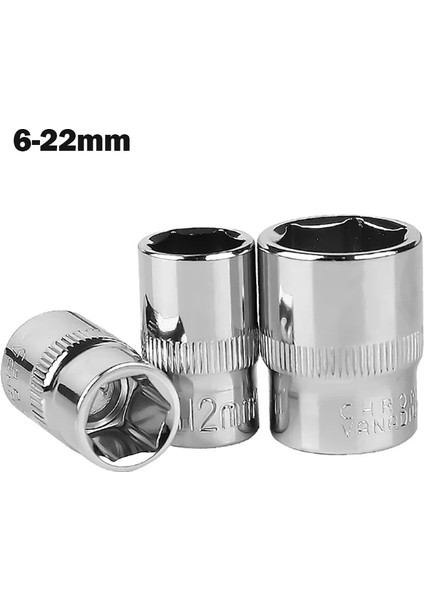 12MM 1 Adet 6-22MM 3/8 Inç Altıgen Lokma Anahtar Kafa Tuşları Lokma Anahtar Metrik Çift Uçlu Altıgenler Kol Cırcır Anahtarı Oto Tamir (Yurt Dışından)