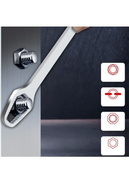 Siyah 3-17MM 1 Pc Siyah 3-17MM Evrensel Çift Uçlu Torx Anahtarı Tornavida Seti Çok Fonksiyonlu Kendinden Sıkma Ayarlanabilir Anahtar El Aletleri (Yurt Dışından) fırsatları