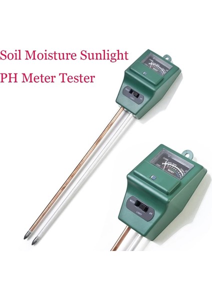 Toprak Ph Test Cihazı 3'ü 1 Arada Ph Işık Nem Asitliği Ölçer Toprak Test Cihazı Nem Ölçer Bitki Bitkiler Için Toprak Monitör Dedektörü (Yurt Dışından)