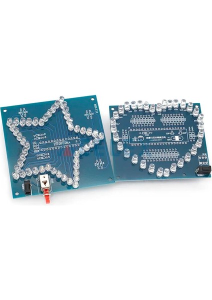 Beş Köşeli Yıldız 1 Dıy Elektronik Kiti Kalp Şekli Renkli Parlama LED Rgb Modülü Aşk Su Işığı STC89C52 51 Arduino Için Tek Çipli Mikrobilgisayar (Yurt Dışından) fırsatları