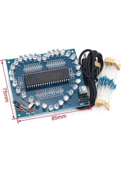 Beş Köşeli Yıldız 1 Dıy Elektronik Kiti Kalp Şekli Renkli Parlama LED Rgb Modülü Aşk Su Işığı STC89C52 51 Arduino Için Tek Çipli Mikrobilgisayar (Yurt Dışından) indirimleri
