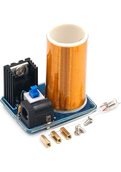 Kaynak BD243 Mini Tesla Bobini Kiti Sihirli Sahne Dıy Parçaları Boş Işıklar Teknolojisi Diy Elektronik BD243C (Yurt Dışından)