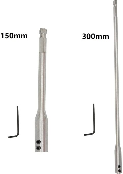 150 300MM 2 Adet/takım Matkap Ucu Uzatma Çubuğu 150MM 300MM Hex Shank Genişletici Anahtar Seti Aracı Güç Aracı Aksesuarları 150MM/300MM (Yurt Dışından) indirimleri