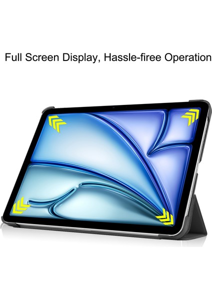 iPad Air 13 2024/2025 Için Akıllı Deri Tablet Kılıfı (Yurt Dışından)