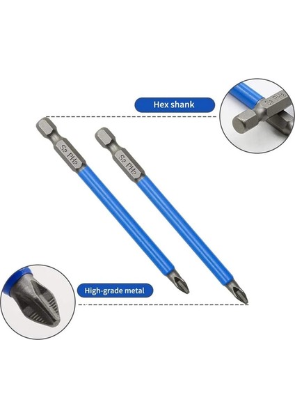 90MM 25MM-150MM Ph2 Phillips Kafa Tornavida Matkap Ucu Hex Shank Manyetik Kaymaz Uzun Erişimli Hassas Vida Uçları Elektrikli Aletler (Yurt Dışından) indirimleri