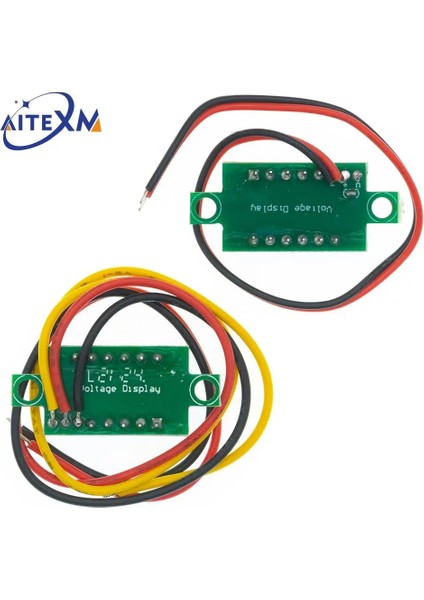 2WIRE Kırmızı 0.36 Inç 2/3 Wire 0.36'' Dc 4.5-30V 3 Haneli Ekran Voltmetre Mini LED Dijital Panel Gerilim Ölçer Enstrüman Kırmızı/mavi/yeşil (Yurt Dışından) indirimleri