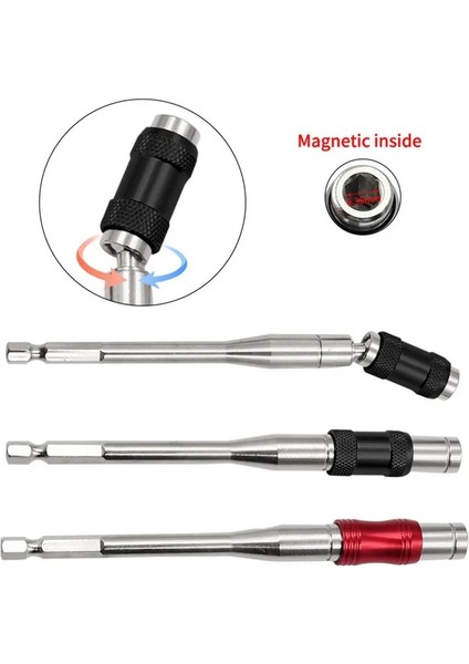B02 1/4 "altıgen Manyetik Halka Tornavida Uçları Matkap El Aletleri 1/4" Şaft Uzatma Çubuğu Hızlı Değişim Tutucu Tahrik Kılavuzu Vida Matkap Ucu (Yurt Dışından) fiyatları