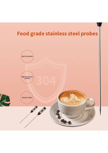Beyaz Mutfak Yağı Termometre Iğne Gıda Termometresi Anında Okuma Et Sıcaklık Ölçer Test Cihazı Izgara Barbekü Mutfak Için Probu ile (Yurt Dışından) fırsatları