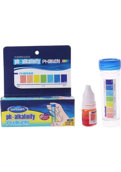 A Akvaryum Testi Sıvı Tuzlu Su Akvaryum Su Testi Ph Nitrit No2 No3 Artık Klor Tespit 4 Tip Su Testi (Yurt Dışından)